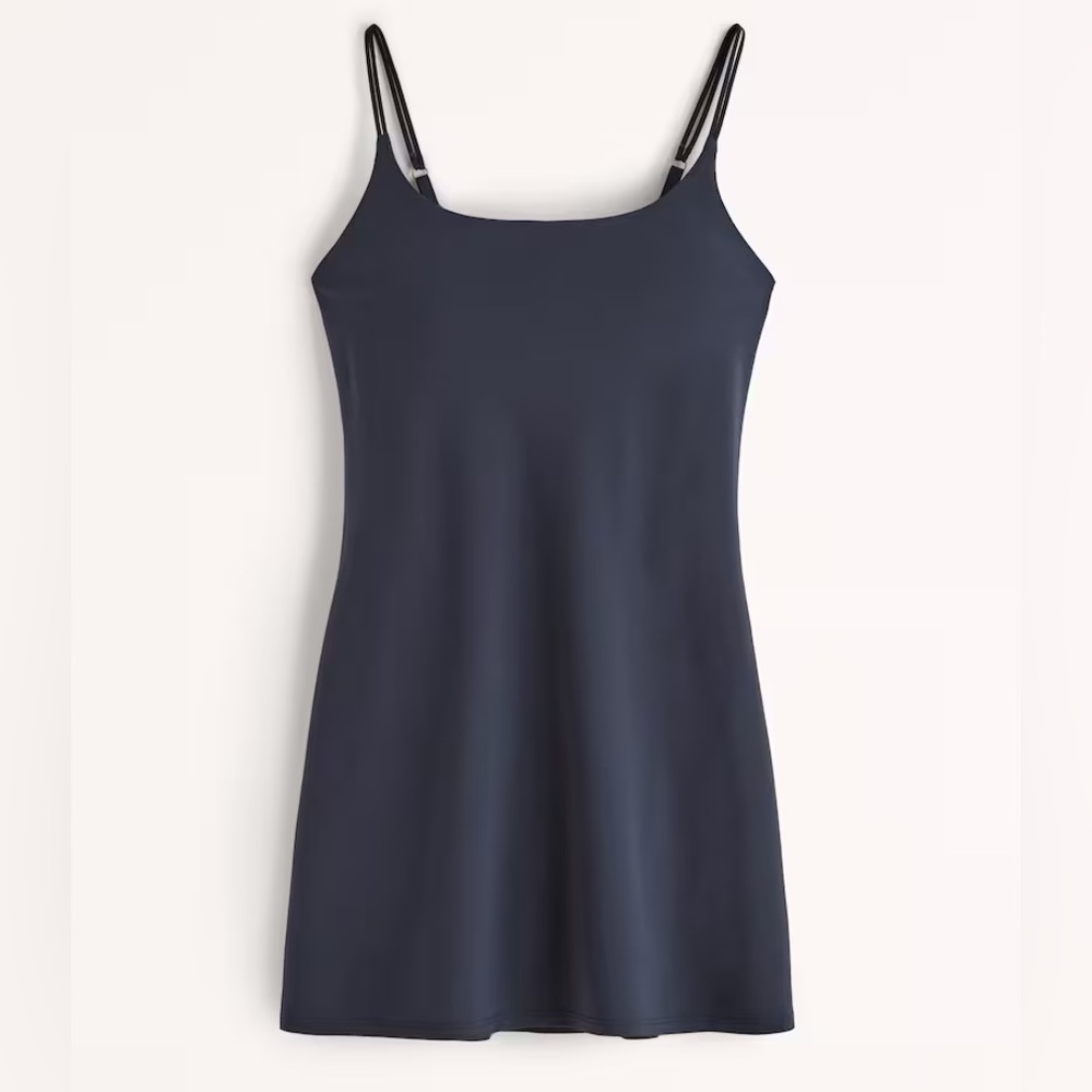 LIKE NEW Abercrombie Traveler Mini Dress | Small Tall | Navy Blue